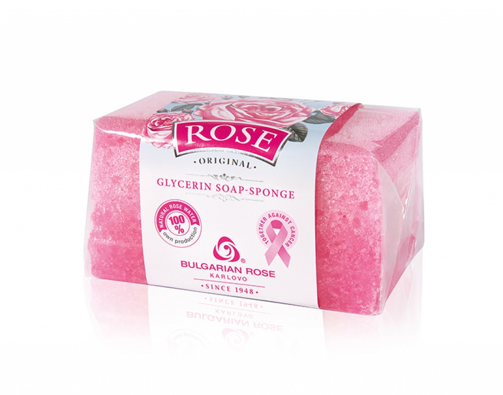 Sapone-spugna alla glicerina “Rose Original”