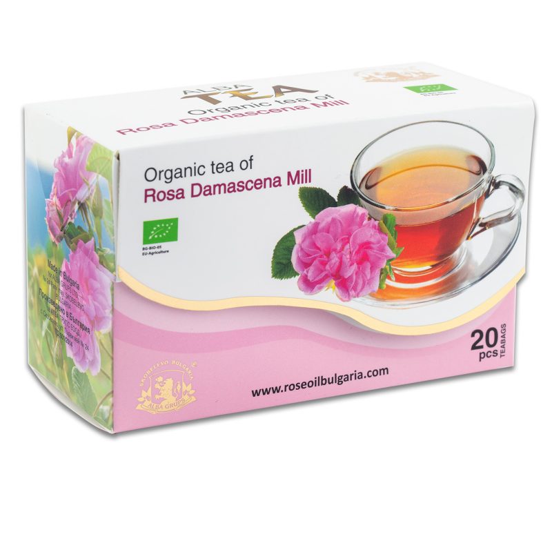 Tè biologico alla rosa damascena in bustine