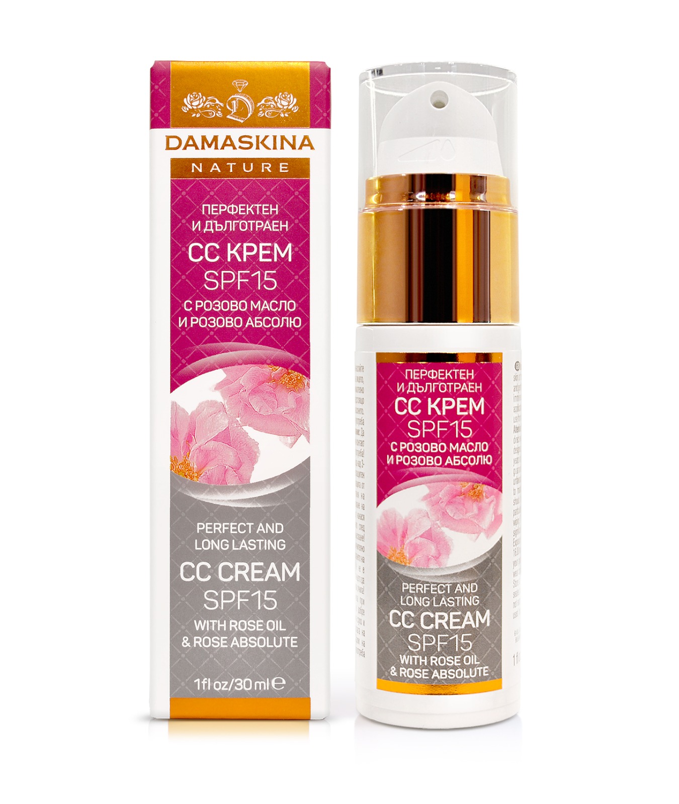 CC cream SPF 15 con assoluta di Rosa Damascena 30 ml